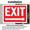 Signmission Exit Sign, Vinyl Decal, 14 in W, 10 in H, Exit Right OS-2PACK-MISC-D-1014-L-19486 - alternate 3